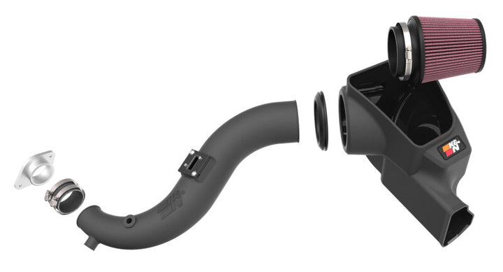 K&N 2024 Ford Mustang Ecoboost L4-2.3L F/L Turbo AirCharger - Cold Air Intake System