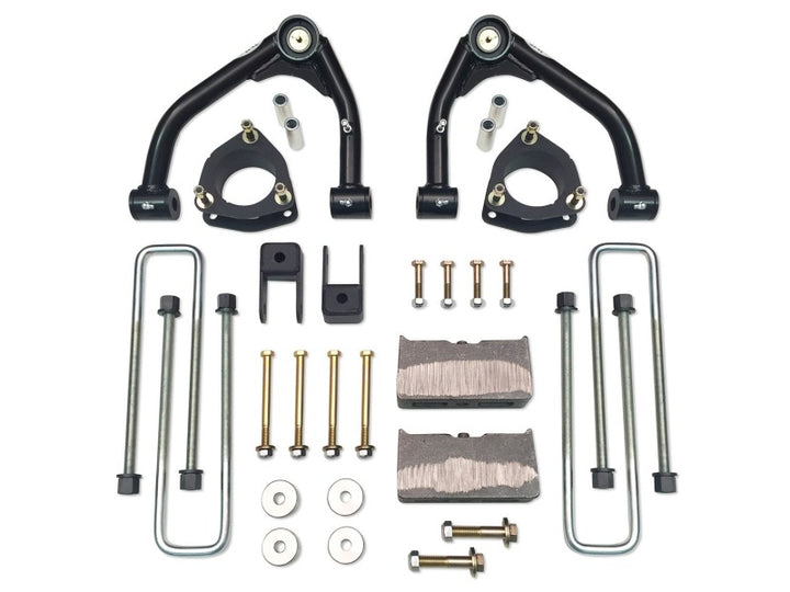 Tuff Country 14-18 Silverado 1500 4wd 4in Uni-Ball Lift Kt (Alum/Stmpd 2 Pc Stl Up Cntrl Arm SX8000)