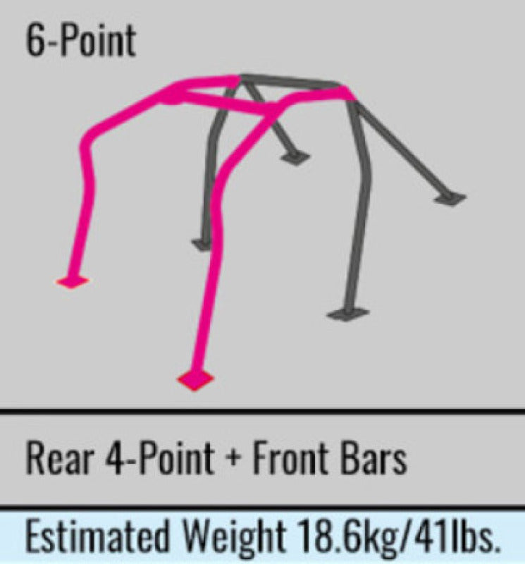 Cusco Subaru GC8 Chromoly Rollcage 6 Point 4-Passenger