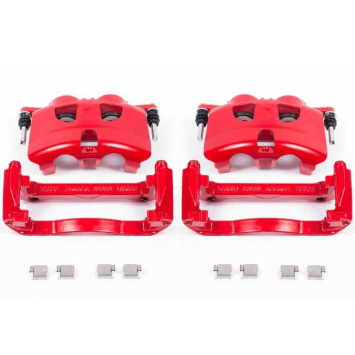 Power Stop 12-19 Ford F-150 Front Red Calipers w/Brackets - Pair