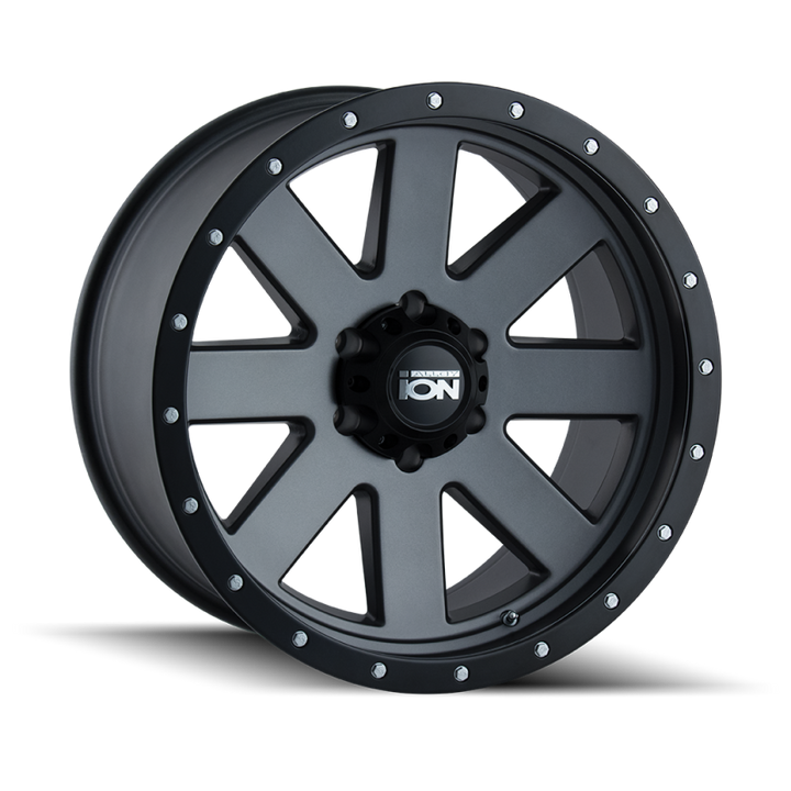 ION Type 134 18x10 / 5x139.7 BP / -19mm Offset / 108mm Hub Matte Gunmetal/Black Beadlock Wheel