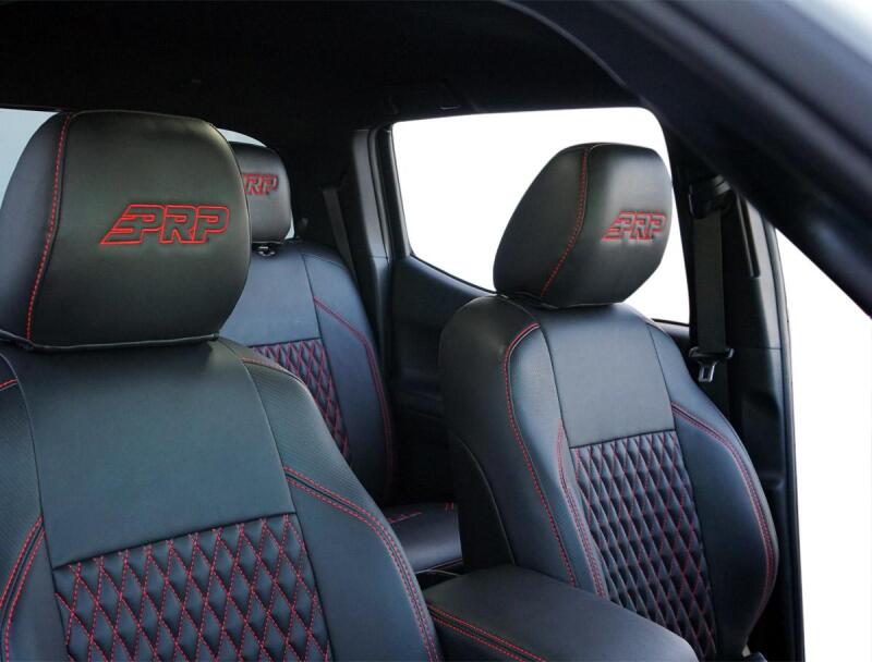 PRP 16-23 Toyota Tacoma Front Seat Covers (Pair) - Black/Olive Green
