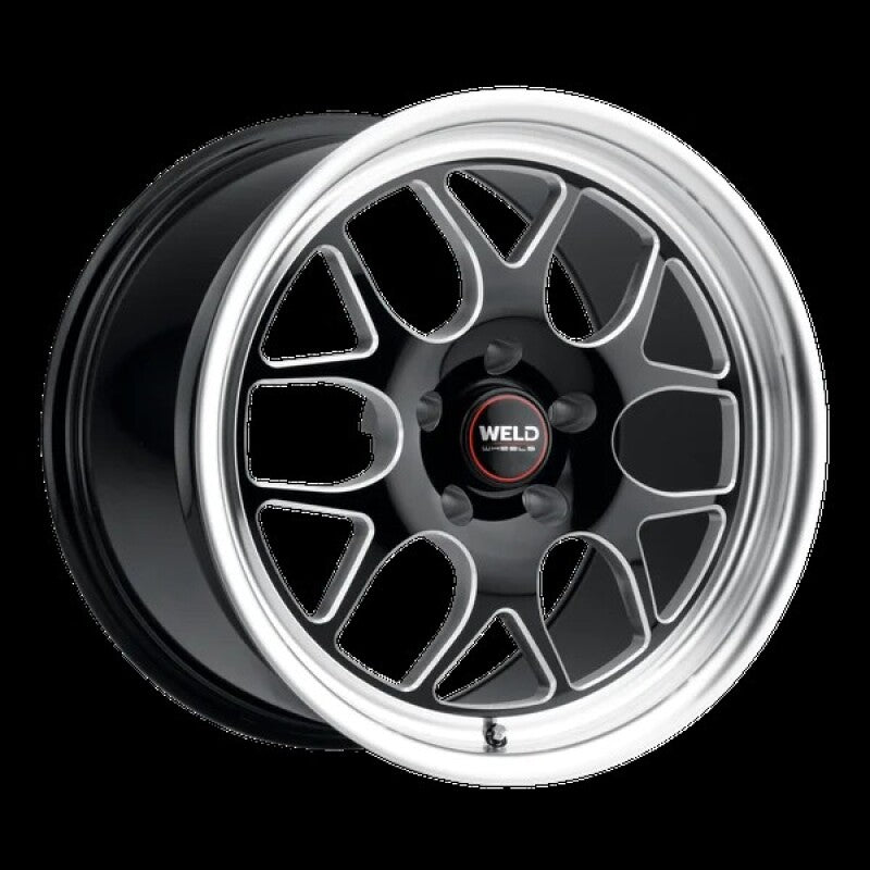 Weld Solana Drag 20x7 / 5x114.3 BP / ET-13 / 78.1mm Bore - Gloss Black MIL DIA Wheel