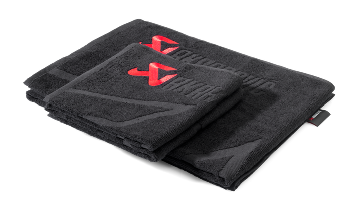 Akrapovic Towel Set - Black w/ Red Logo