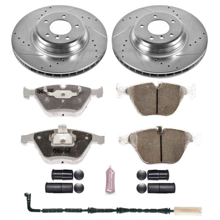 Power Stop 2009 BMW 335d Front Z26 Street Warrior Brake Kit