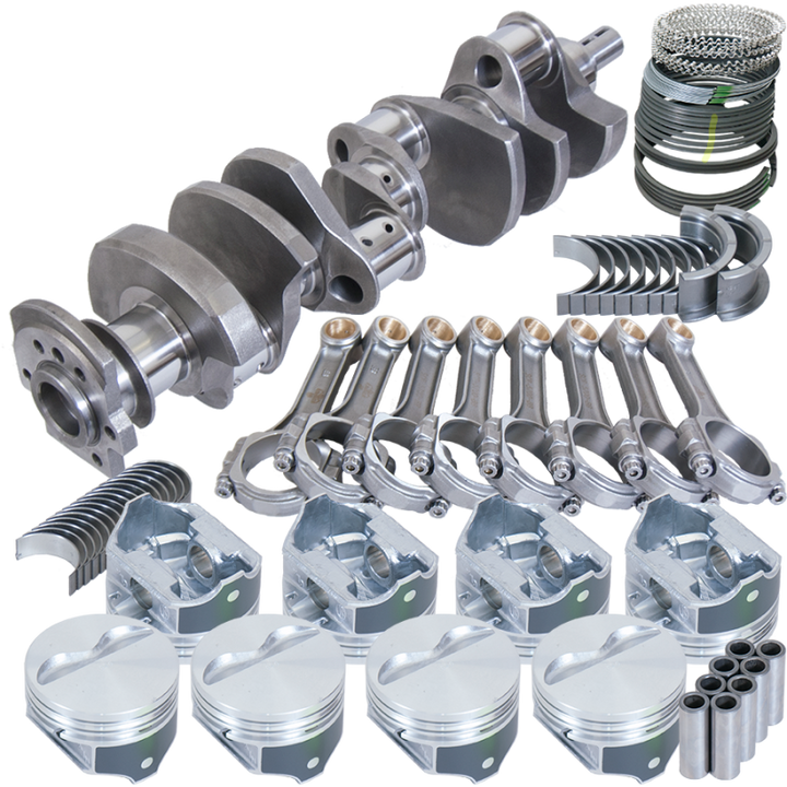 Eagle Chevy 350 2 Pc Seal Balanced Rotating Assembly 3.75in Crank 5.700in I-Beam Rod 4.060in Piston