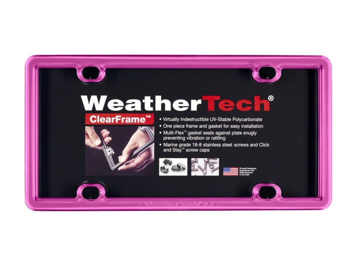 WeatherTech ClearFrame - Hot Pink