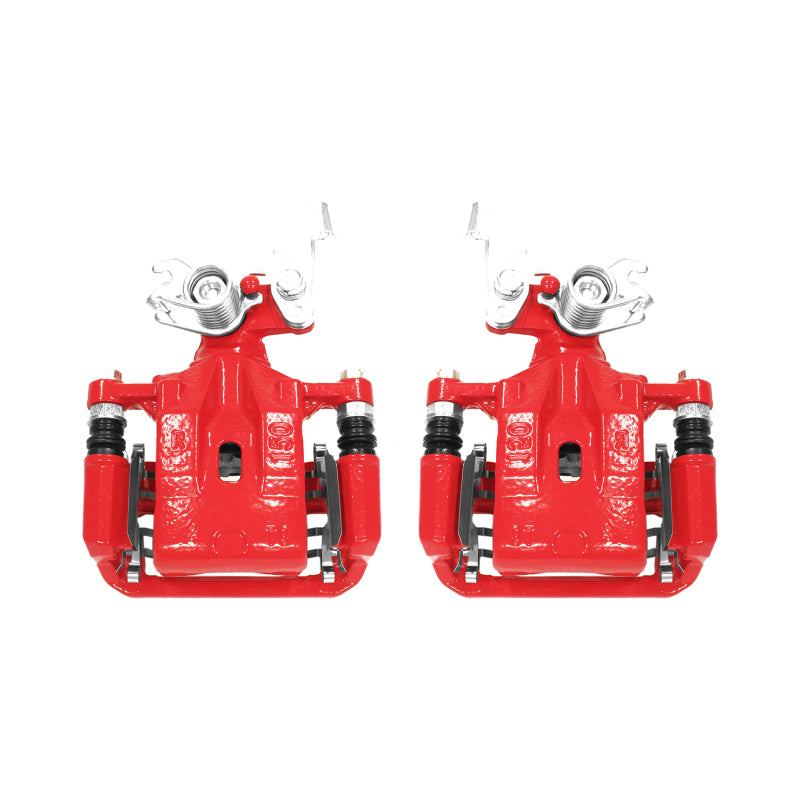 Power Stop 06-12 Ford Fusion Rear Red Calipers w/Brackets - Pair