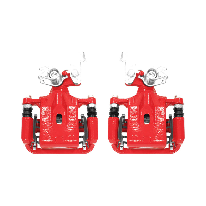 Power Stop 06-12 Ford Fusion Rear Red Calipers w/Brackets - Pair