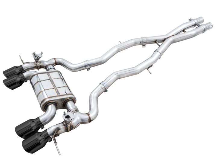 AWE Tuning SwitchPath Cat-Back Exhaust for BMW G8X M3/M4 - Diamond Black Tips