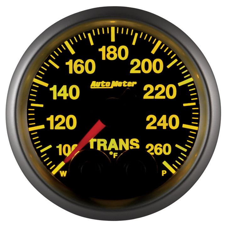 Autometer Elite 52mm 100-260 Degrees F Trans Temperature Peak and Warn Gauge w/ Electronic Control
