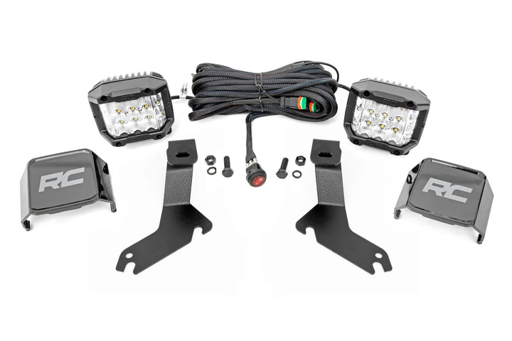LED Light Kit | Ditch Mount |  3" OSRAM | Wide | Chevy Silverado 1500 (99-06)/Tahoe (00-06) 