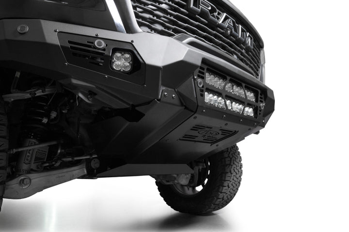 Addictive Desert Designs 25+ RAM 1500 RHO Bomber Front Bumper  (20 Inch Lights)