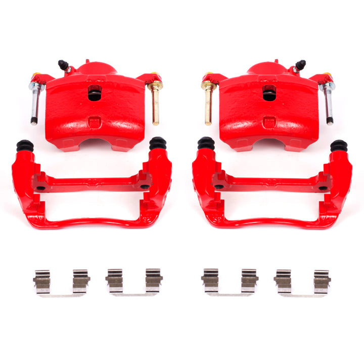Power Stop 13-15 Acura ILX Front Red Calipers w/Brackets - Pair