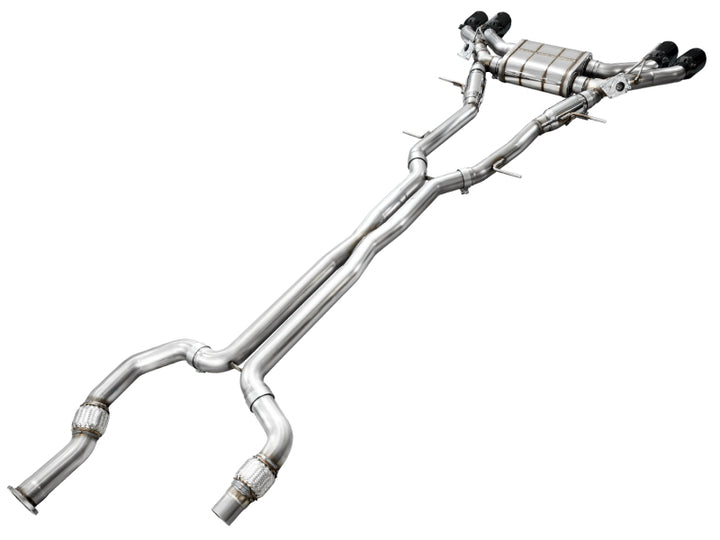 AWE Tuning 2021+ Cadillac CT4-V Blackwing SwitchPath Exhaust - Diamond Black Tips
