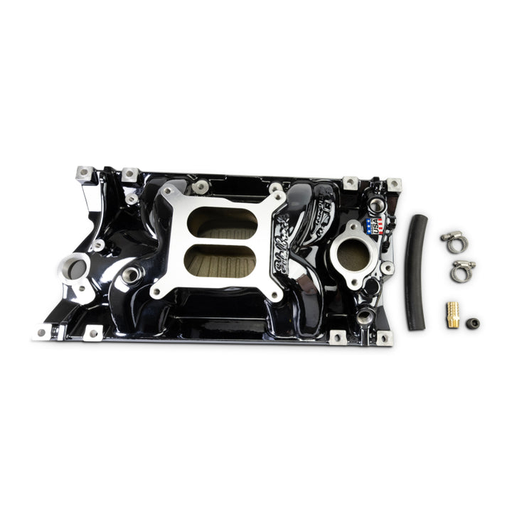 Edelbrock Chevy Vortec SB Performance EPS Manifold - Black Plasma Finish