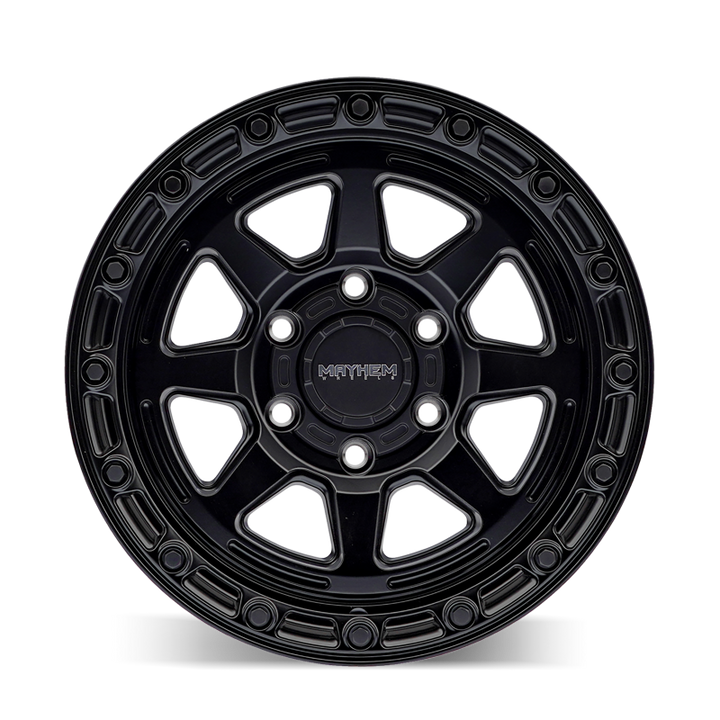 Mayhem 8306 Ridgeline 17x8.5 / 6x139.7 BP / -6mm Offset / 106.1mm Hub Satin Black Wheel