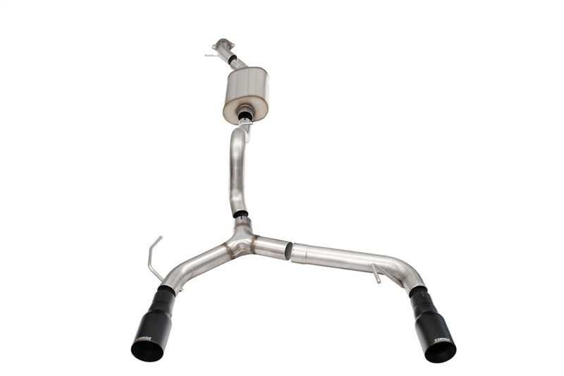 Corsa 21-25 Ford Bronco 2.3L 2-Door 2.75in Cat-Back Dual Rear Exhaust w/ 4in Straight-Cut Black Tips