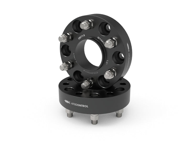 aFe CONTROL Billet Aluminum Wheel Spacers 6x5.5mm / CB 77.8mm / 1.5in - 19-25 RAM 1500