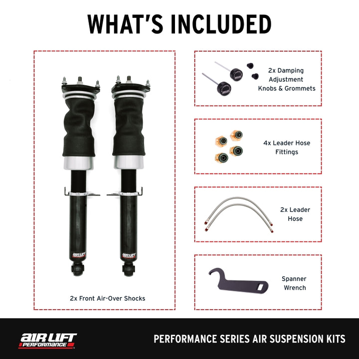 Air Lift Performance 09-13 Infiniti G37 / 09-20 Nissan 370z Front Air Suspension Kit