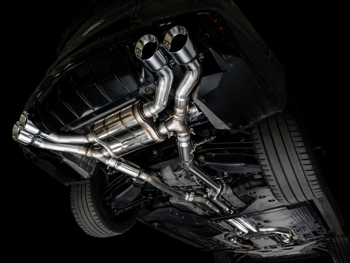 AWE Tuning 2021+ Cadillac CT4-V Blackwing SwitchPath Exhaust - Chrome Silver Tips