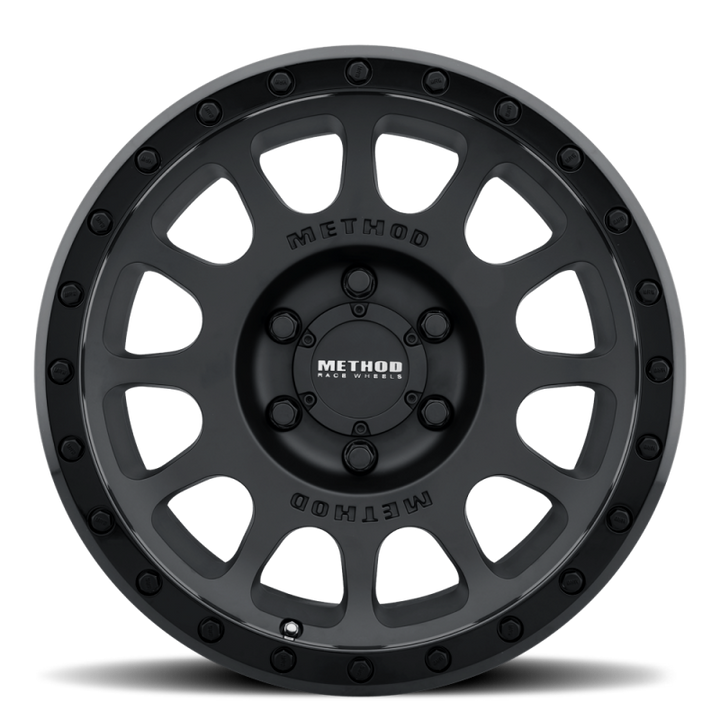 Method MR305 NV 17x8.5 0mm Offset 8x6.5 130.81mm CB Matte Black/Gloss Black Wheel