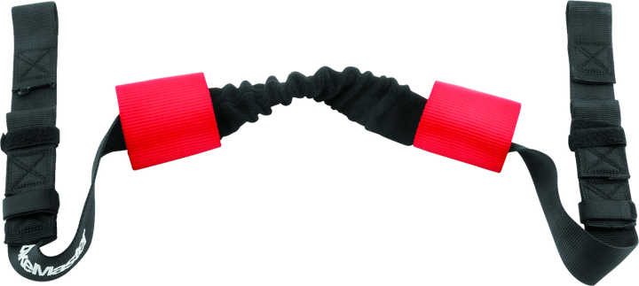 BikeMaster Bar Harness Tiedown Assist - Black/Red