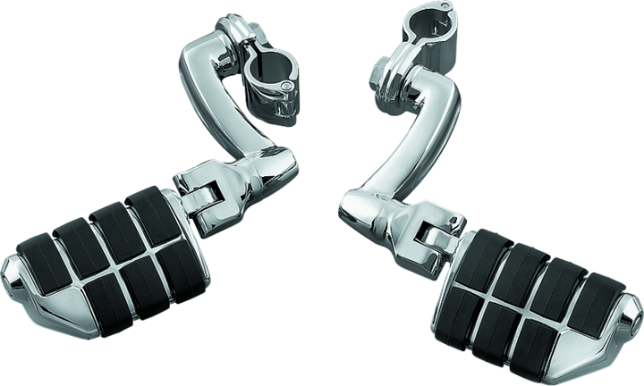 Kuryakyn Dually ISO  Pegs With 1inch Clamp Chrome (Pair)