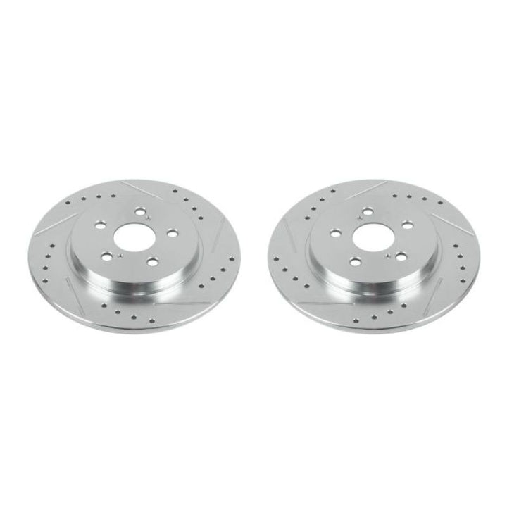 Power Stop 11-17 Lexus CT200h Rear Evolution Drilled & Slotted Rotors - Pair