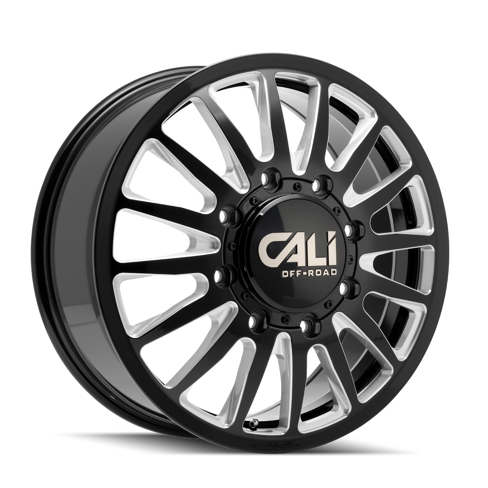 SUMMIT DUALLY FRONT (9110) GLOSS BLACK MILLED
