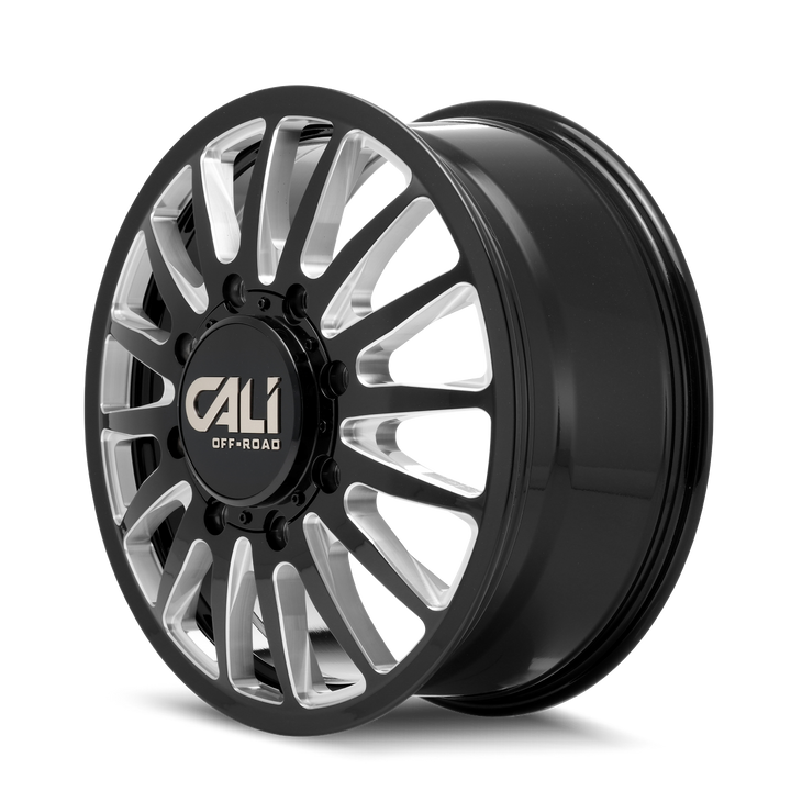 SUMMIT DUALLY FRONT (9110) GLOSS BLACK MILLED