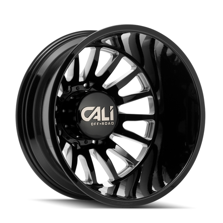 SUMMIT DUALLY FRONT (9110) GLOSS BLACK MILLED