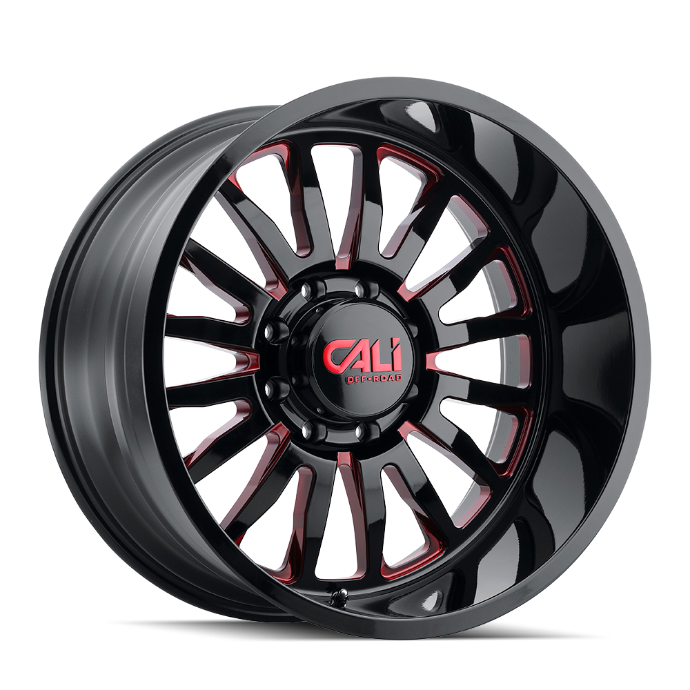 SUMMIT (9110) GLOSS BLACK MILLED PRISM RED
