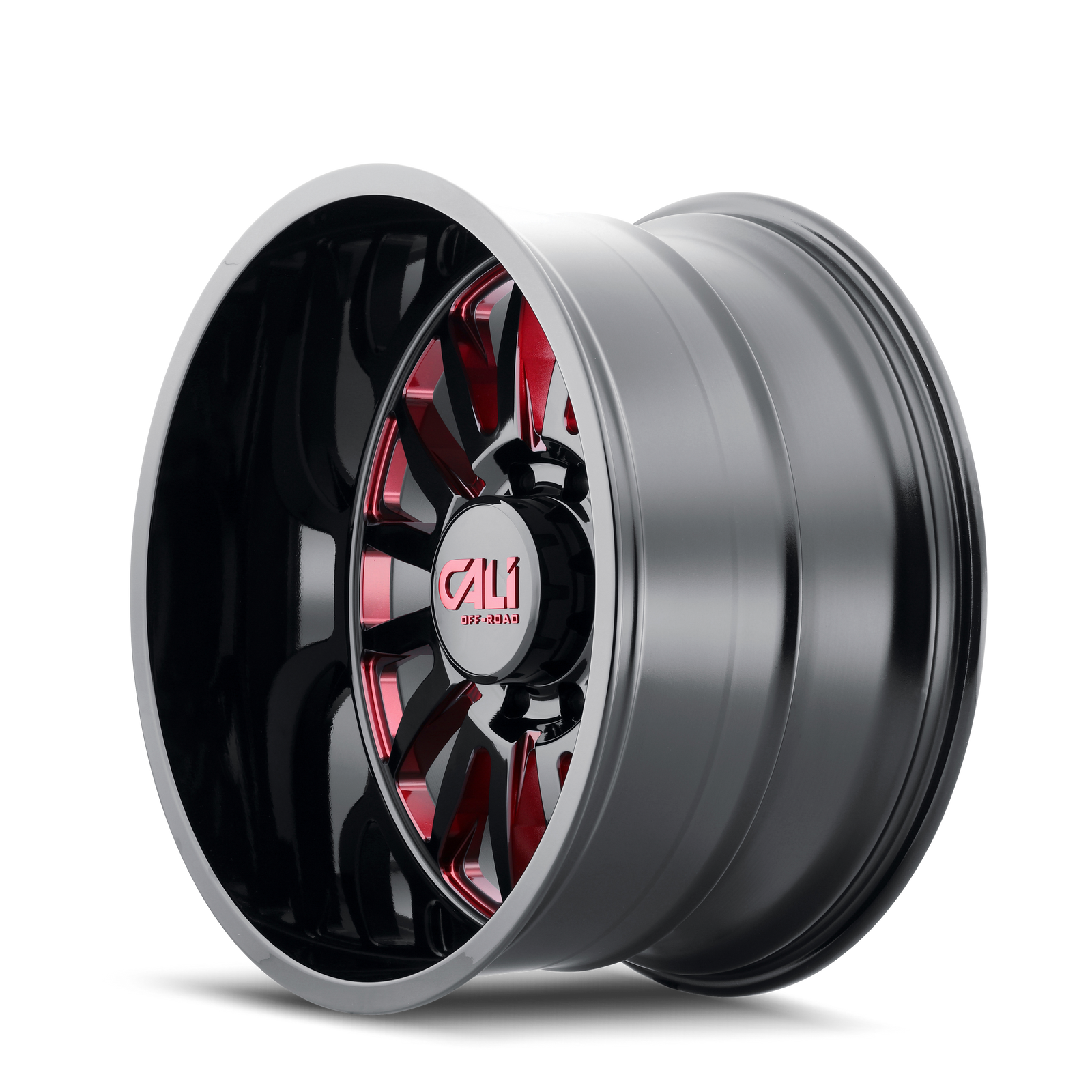 SUMMIT (9110) GLOSS BLACK MILLED PRISM RED