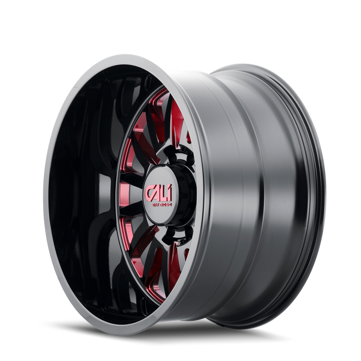 SUMMIT (9110) GLOSS BLACK MILLED PRISM RED