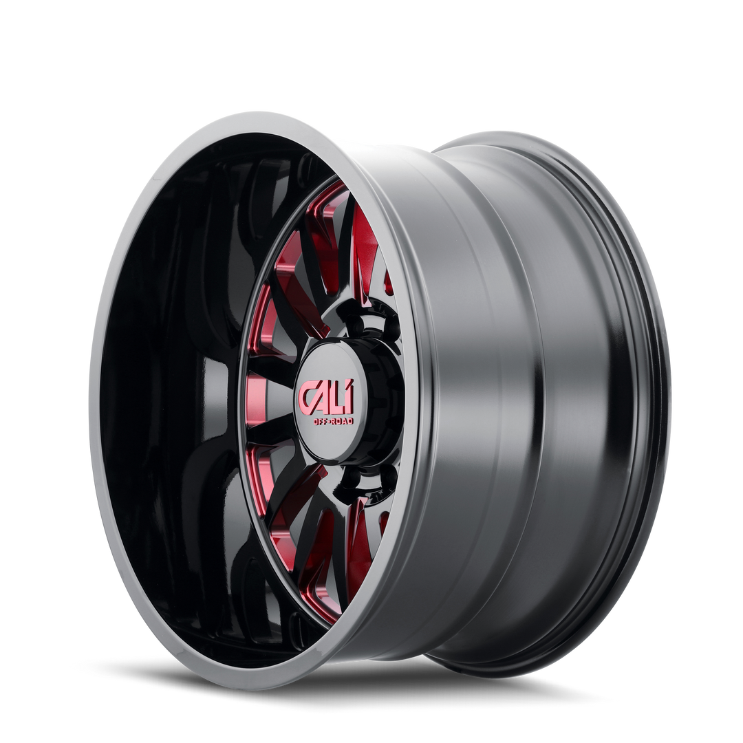 SUMMIT (9110) GLOSS BLACK MILLED PRISM RED