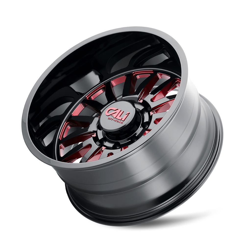SUMMIT (9110) GLOSS BLACK MILLED PRISM RED