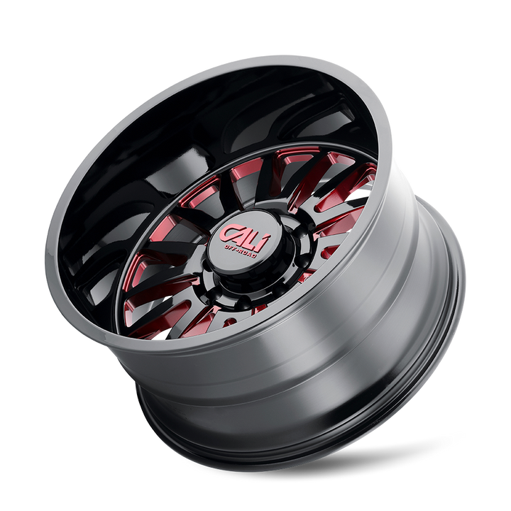 SUMMIT (9110) GLOSS BLACK MILLED PRISM RED