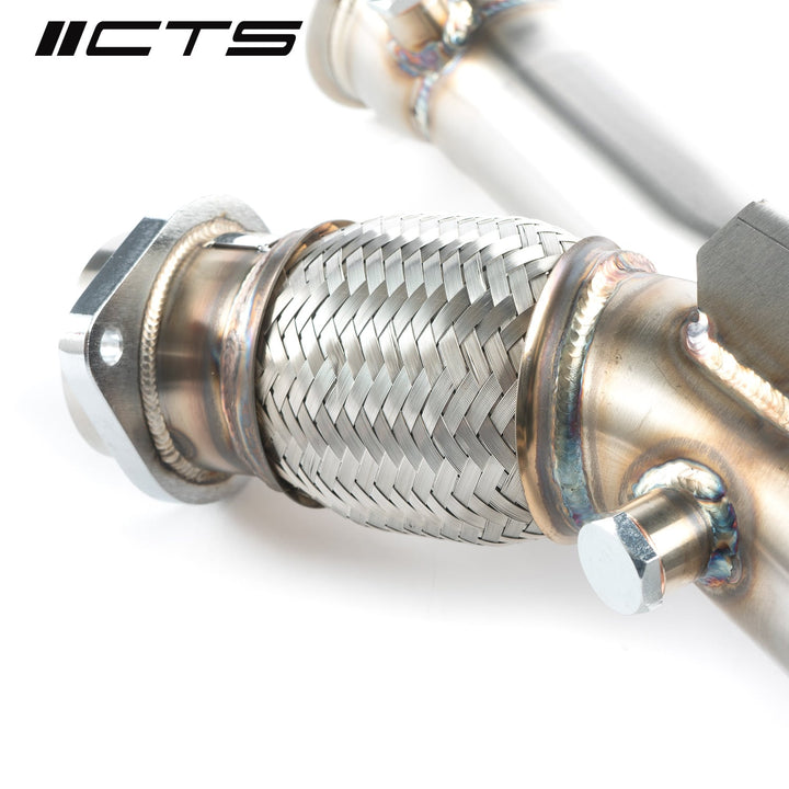 CTS Turbo BMW S58 F97 X3M F98 X4M race downpipes no heat wrap CTS-EXH-DP-0043RC - view 3