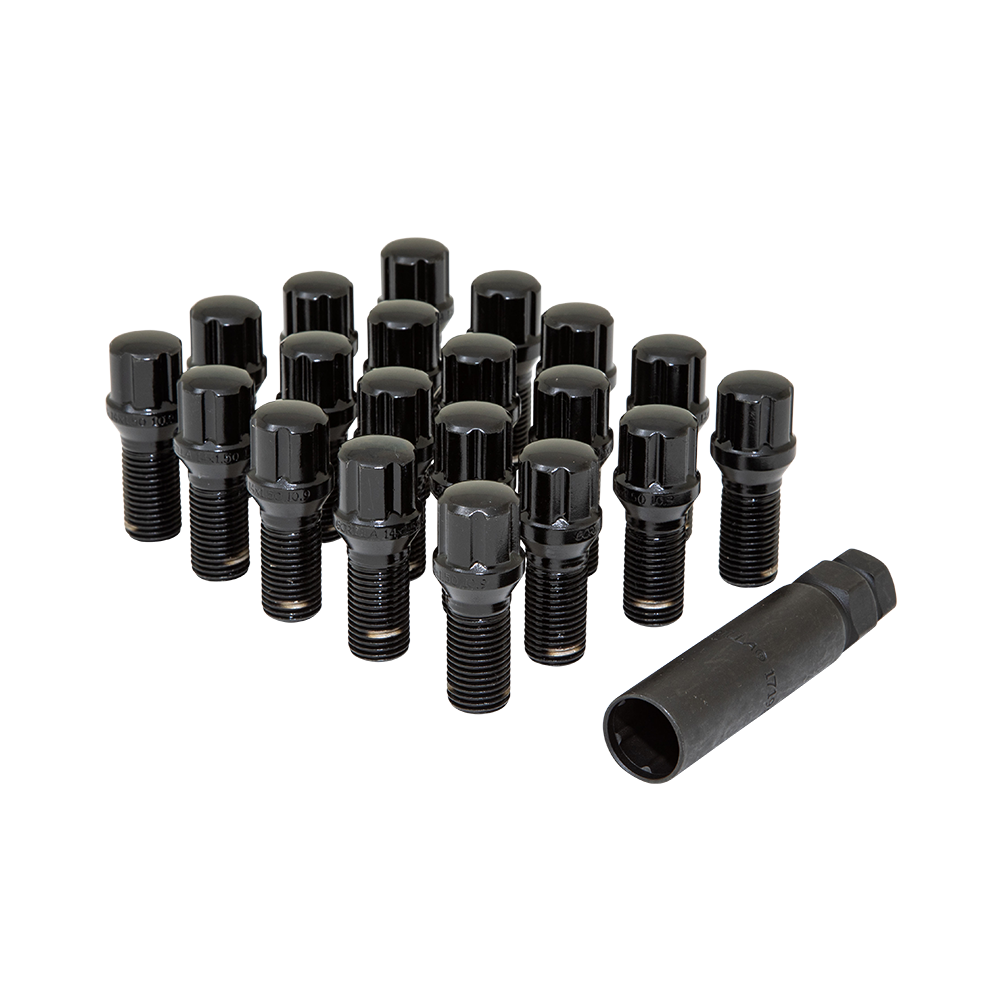 5LUG 14-1.50 SPLINE BOLT WIK BLK 27MM