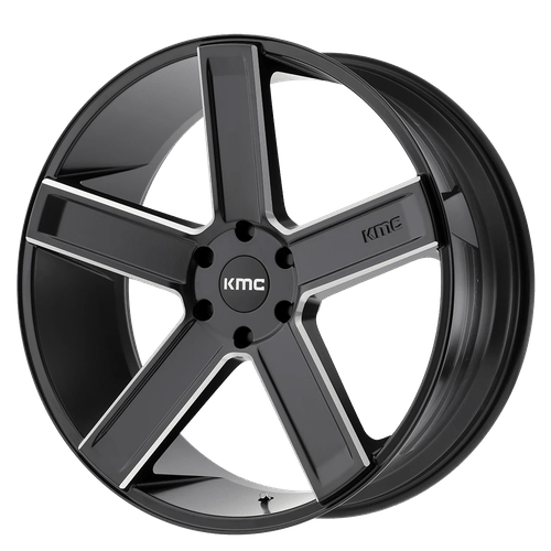 KM702 24X9.5 5X115 S-BLK MILL 15MM