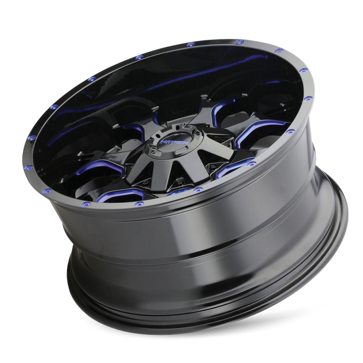 WARRIOR (8015) GLOSS BLACK MILLED PRISM BLUE
