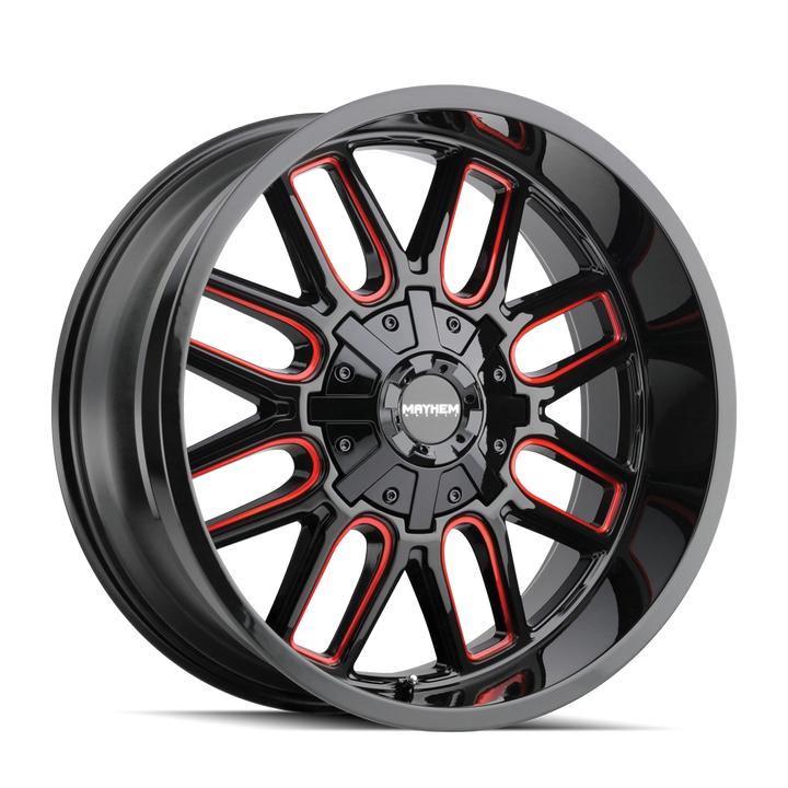 COGENT (8107) GLOSS BLACK MILLED PRISM RED