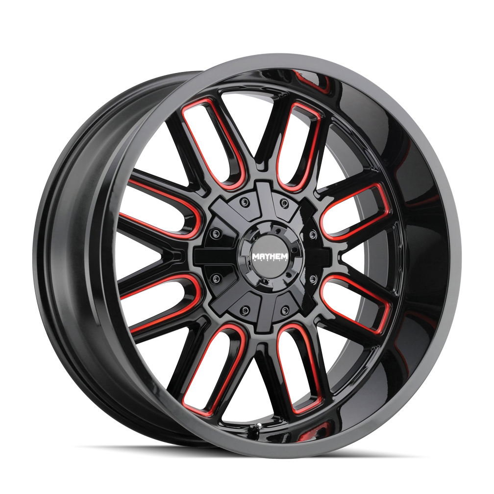 COGENT (8107) GLOSS BLACK MILLED PRISM RED