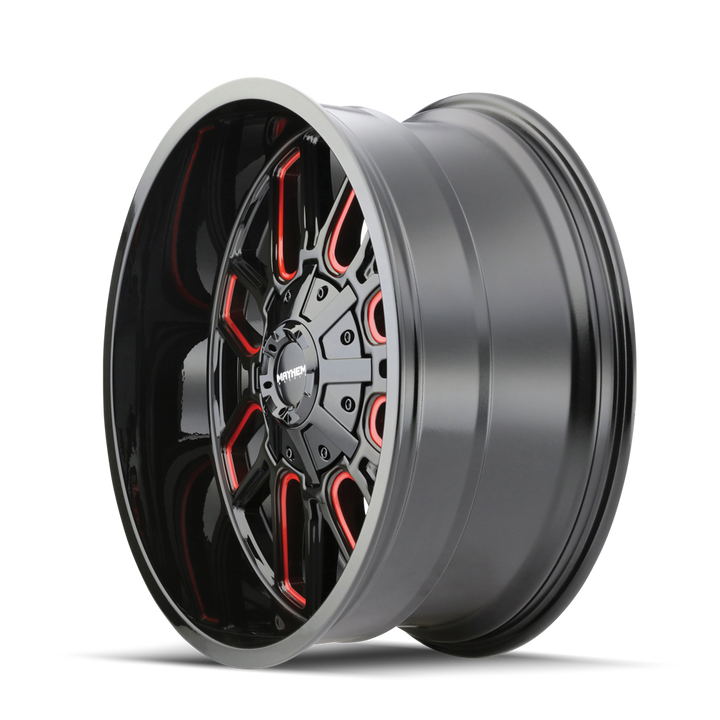 COGENT (8107) GLOSS BLACK MILLED PRISM RED