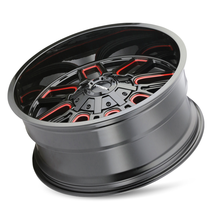 COGENT (8107) GLOSS BLACK MILLED PRISM RED