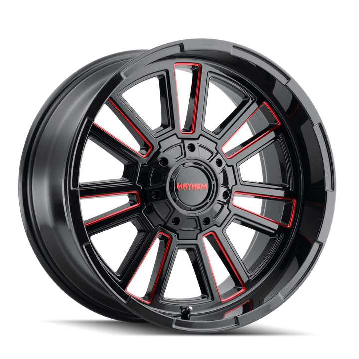 APOLLO (8115) GLOSS BLACK MILLED PRISM RED