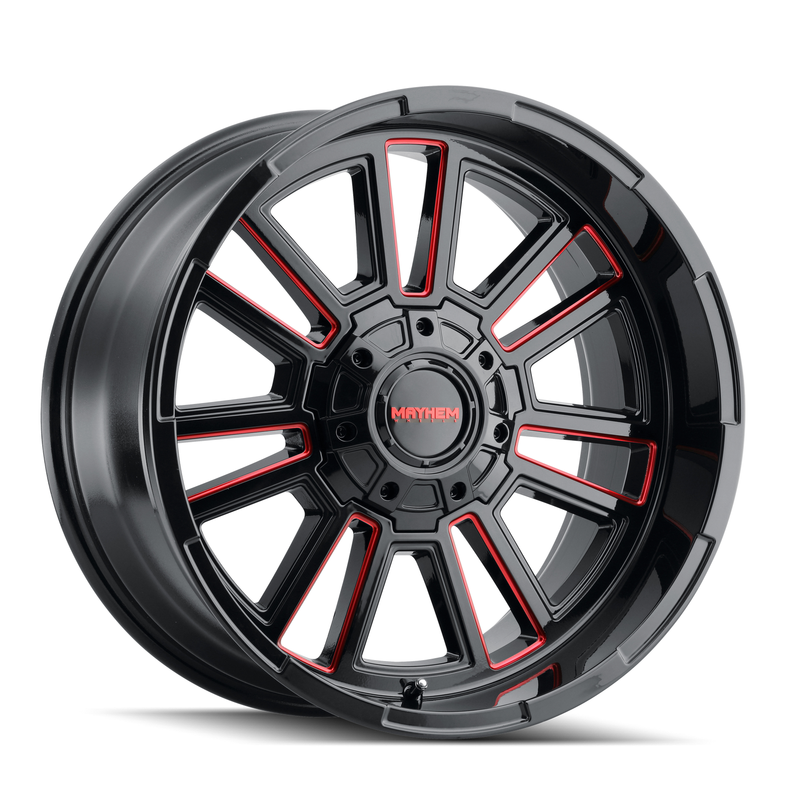 APOLLO (8115) GLOSS BLACK MILLED PRISM RED