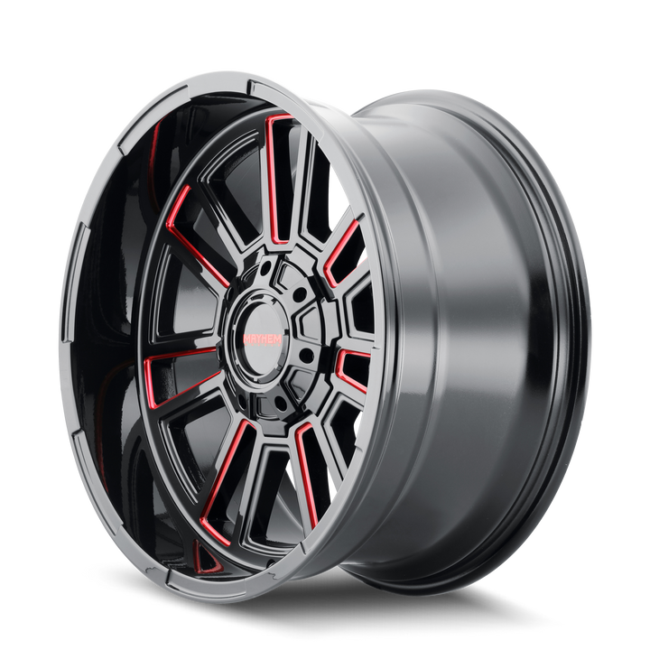 APOLLO (8115) GLOSS BLACK MILLED PRISM RED