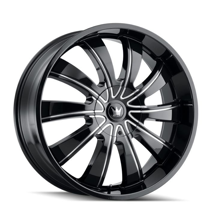 ROLLA (374) GLOSS BLACK MACHINED